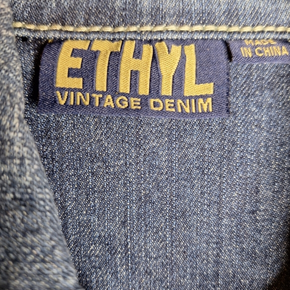 Ethyl Vintage Denim Western core bling Jean jacket. - Picture 8 of 8